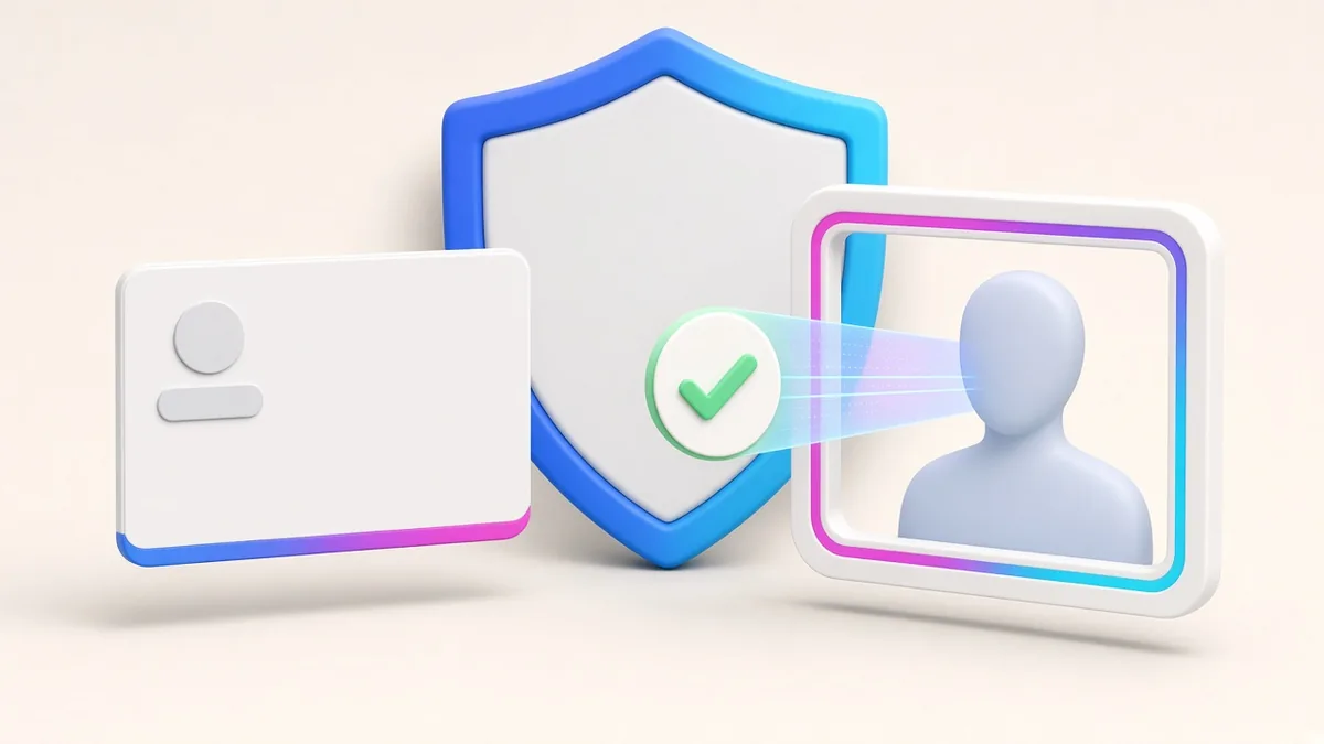 Illustration of customer identity verification for KYC