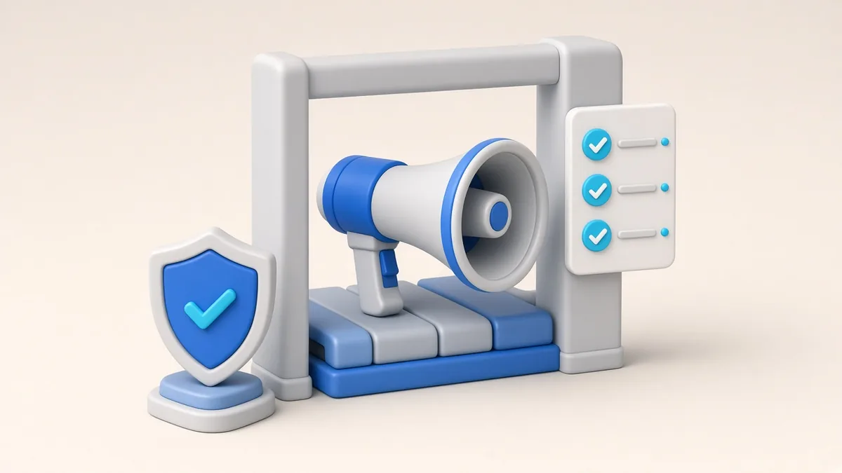 Illustration of responsible advertising principles with a review checklist