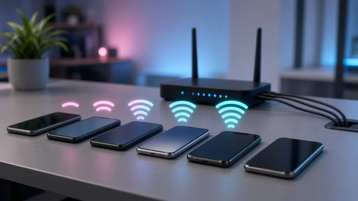 Phones being tested on different mobile networks