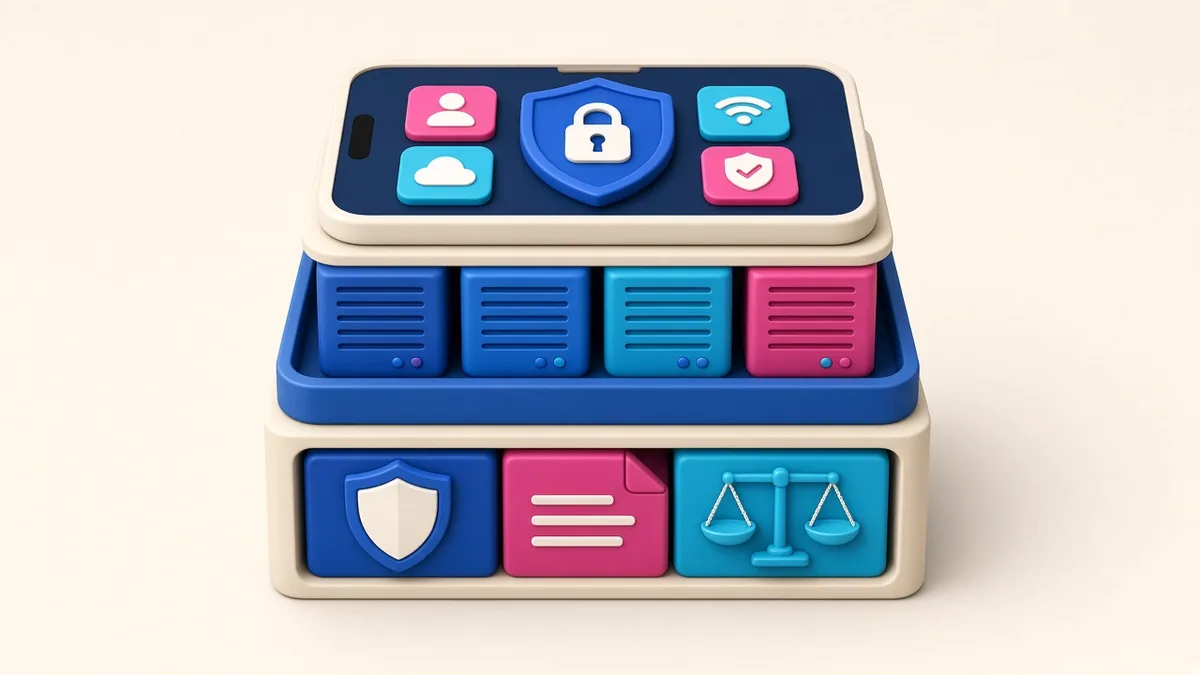 Illustration of compliance foundations supporting a technology platform