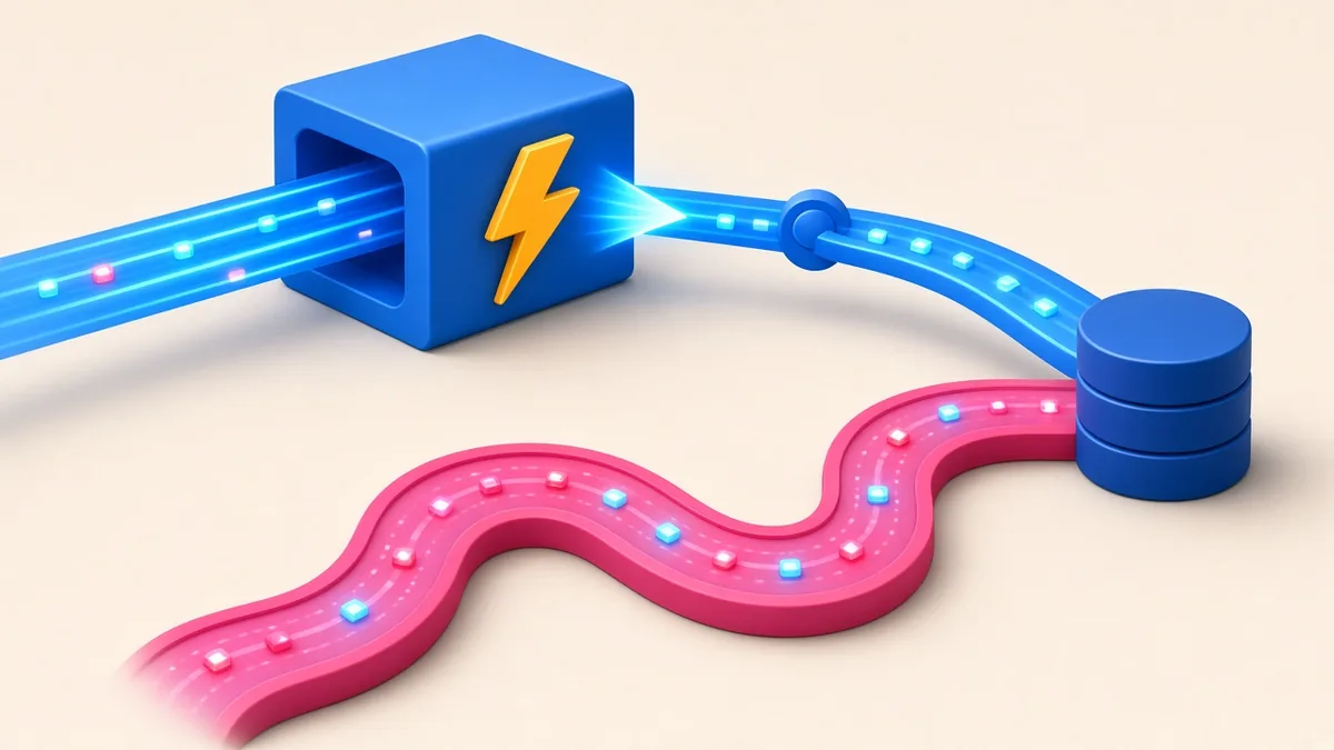 Illustration of caching speeding up a mobile app backend