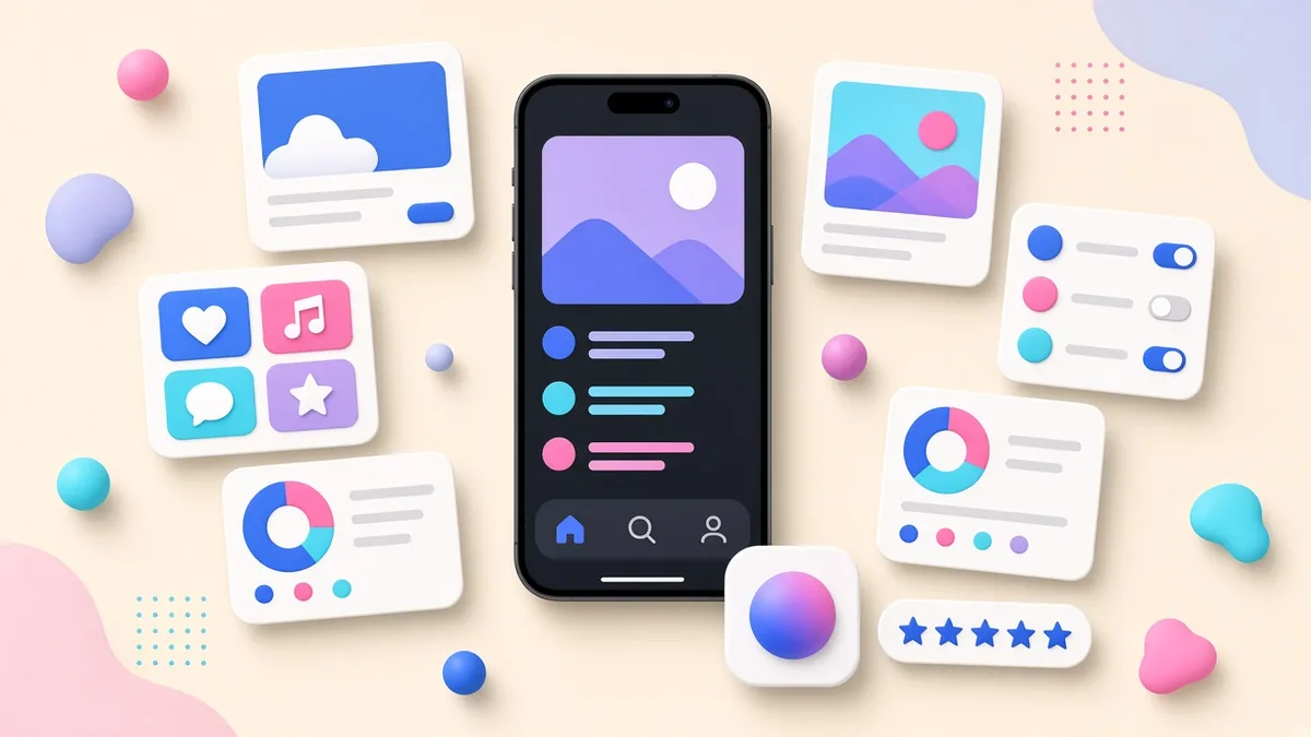Illustration of preparing an app store listing