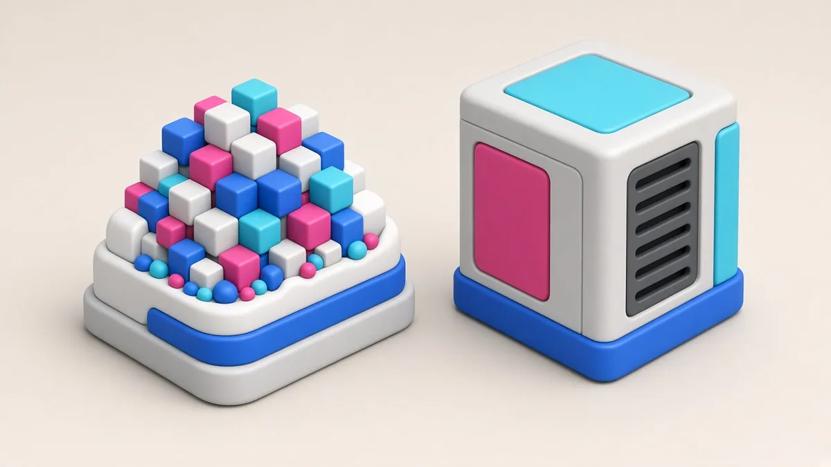 Illustration of a startup outgrowing a managed backend