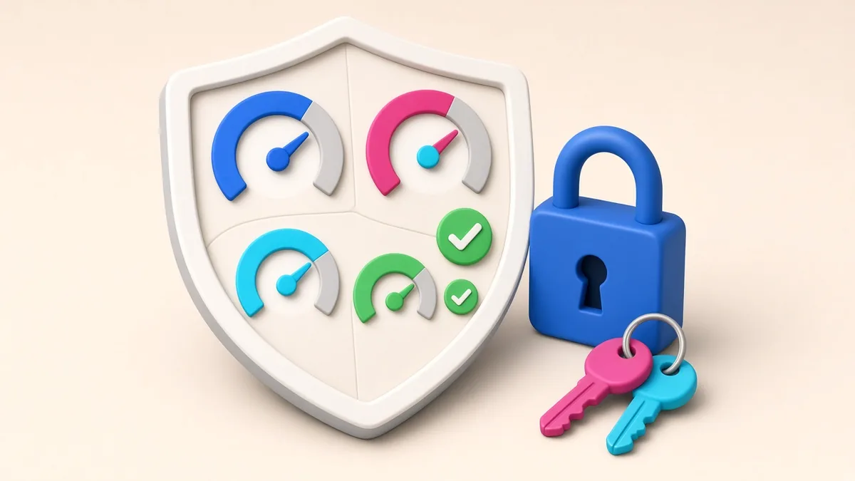 Illustration of a startup's security posture being assessed