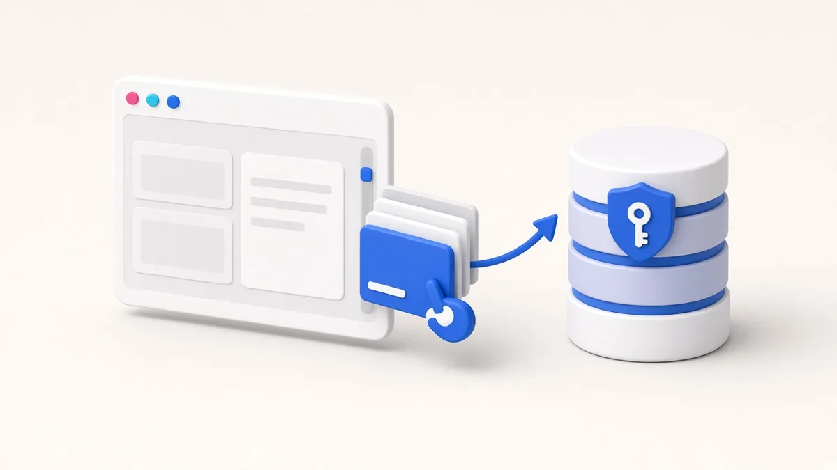 Illustration of a business exporting its delivery and customer data