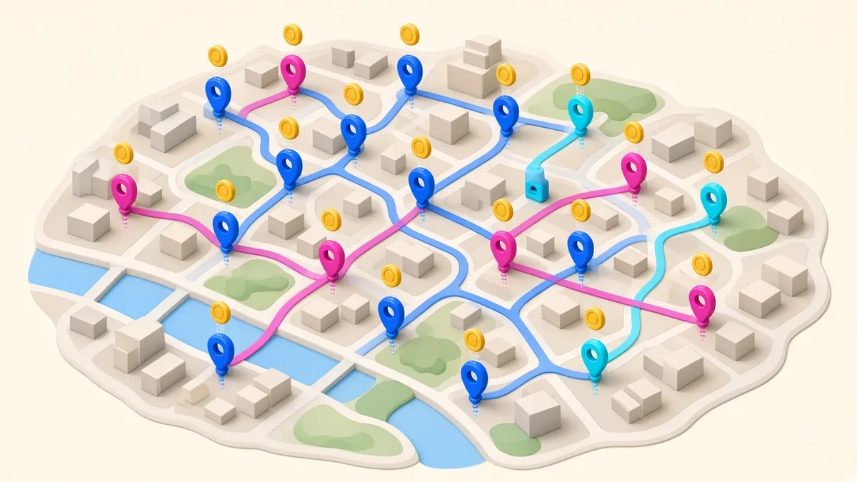 Illustration of map API requests adding up to costs in an on-demand app