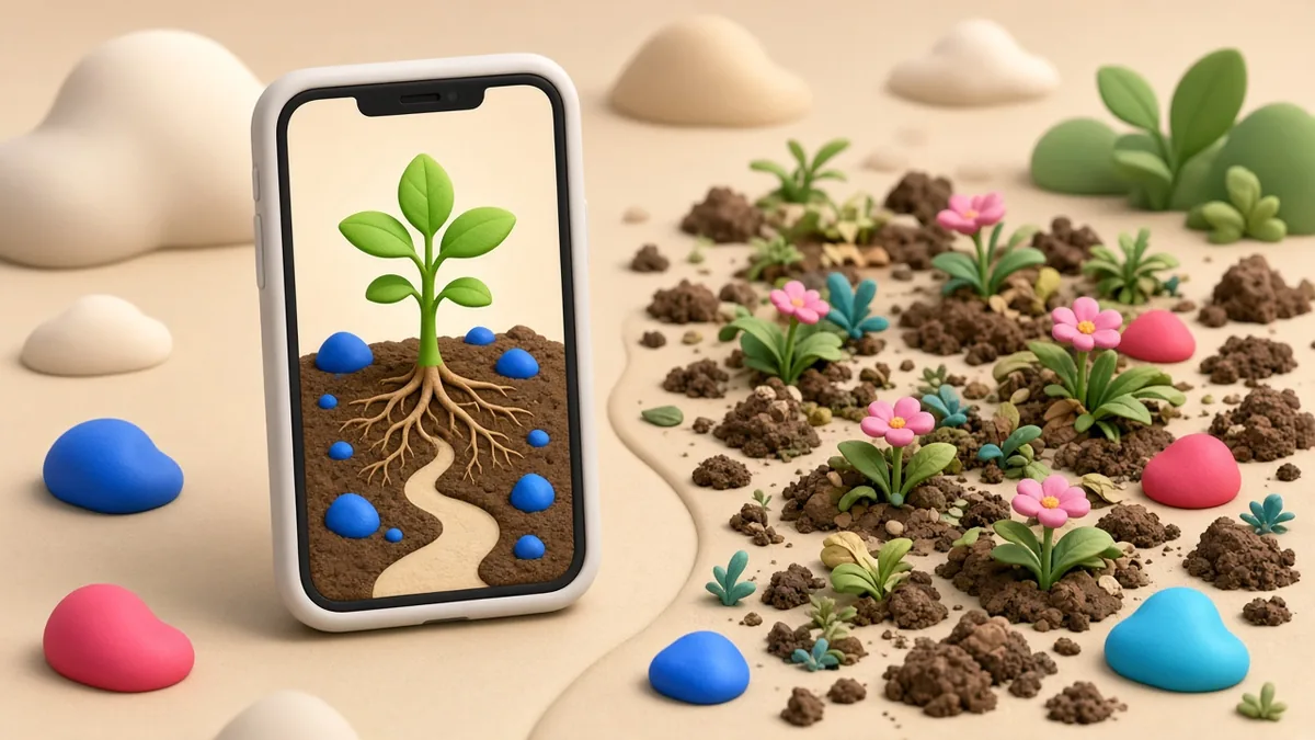 Illustration of a focused niche app growing quickly