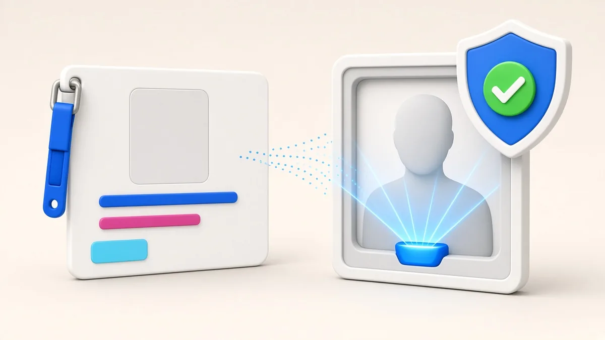 Illustration of identity verification for on-demand app partners