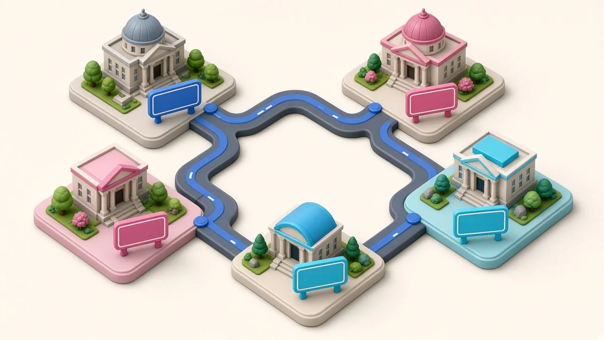 Illustration of different city rules for ride-hailing operations